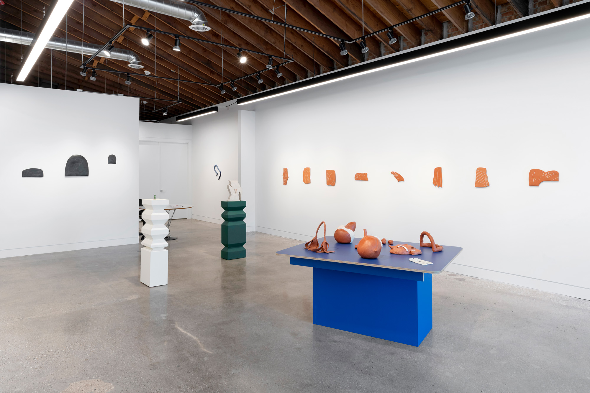 Installation view | Lilli Carré: Stone Figures Mud Drawing | at (northern) Western Exhibitions | May 14 to August 13, 2023