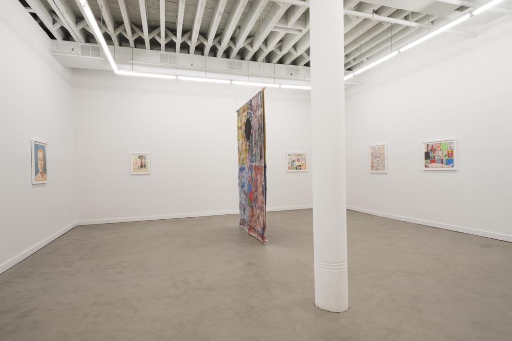 Installation view, Elijah Burgher Western Exhibitions, Chicago IL, 2013