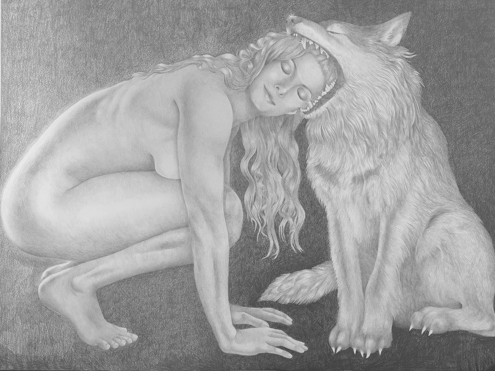 Amends , 2025, Graphite on paper mounted on aluminum dibond, 60h x 48w in
