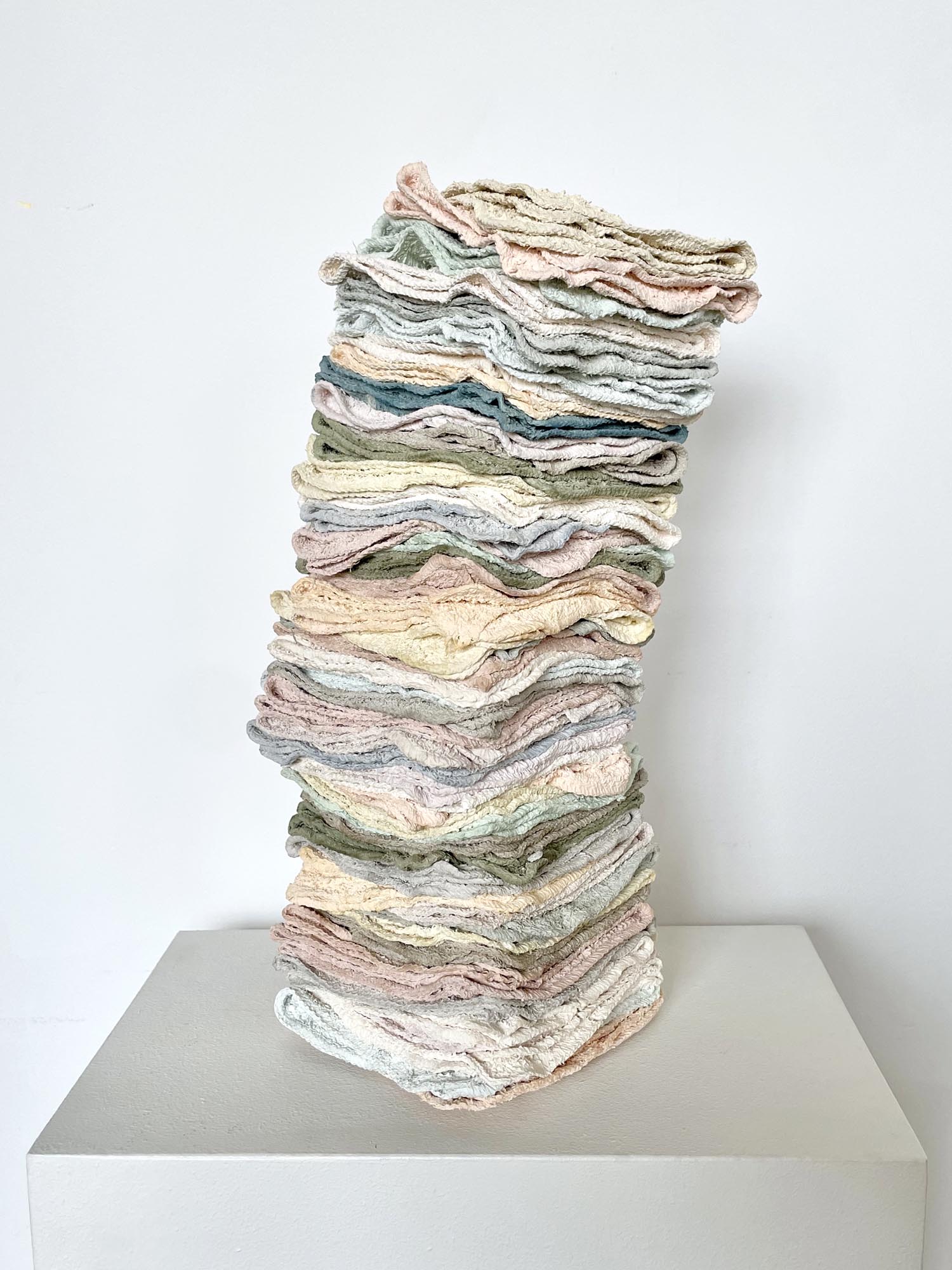 Cairn III , 2025, Stained porcelain. 16h x 6 1/2w x 6 1/2d in 